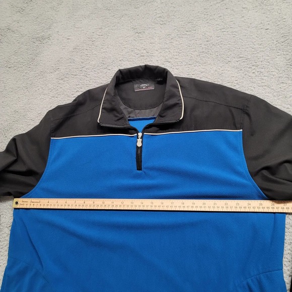 Callaway‎ Jacket Mens XL Blue Black Golf 1/4 Zip Sport Outdoors Classic Fleece - Picture 15 of 15